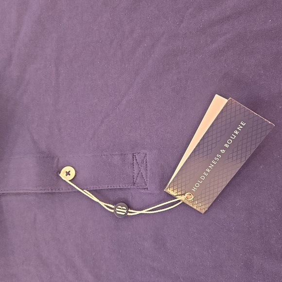 NWT Holderness & Bourne Men's Blue Short Sleeve Polo Shirt Size XXL - Picture 4 of 7